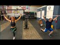 Becky Lynch shows a WWE Universe member how she does CrossFit