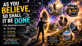 As You BELIEVE, So Shall It Be DONE (The Observer Effect)