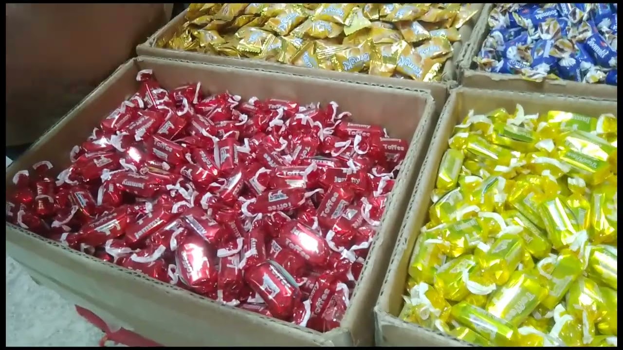 كنز بين الحارات 💞شركة طه العوام👍 كل انواع الحلويات والكاندي والشوكولاتات والبسكوتات2025💪🔥💥