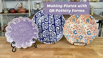 Making Plates with GR Pottery WA2 and RD2