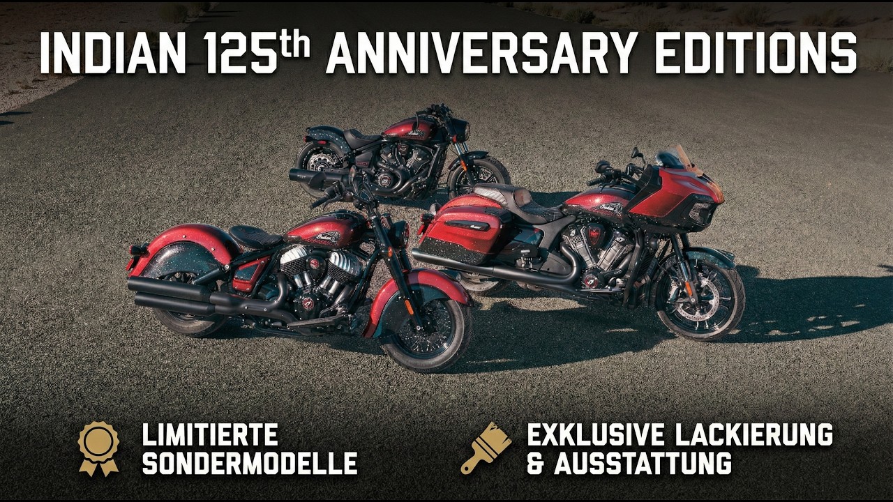 2026 Indian Chief Vintage, Scout Bobber, Challenger & Roadmaster | Jubiläum