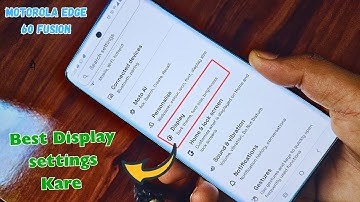 Motorola Edge 60 Fusion 🔥Best Display Settings ⚡Kare Smooth and Fast