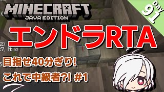 【マイクラ】【Day91】エンドラRTA 討伐目標40分以内！#1