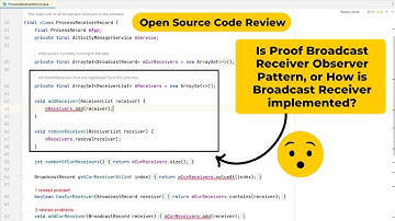 Is Proof Broadcast Receiver Observer Pattern, or How is Broadcast Receiver implemented?