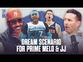 Carmelo anthony and jj redick on the current teams theyd love to play for in their primes