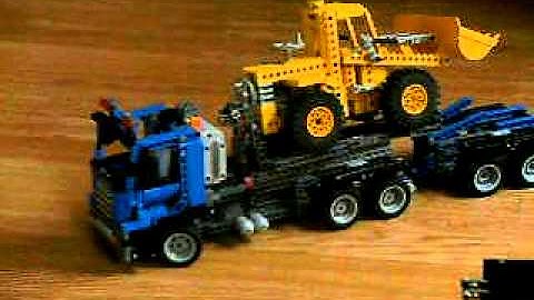 Technic lego 8052 fully motorized rc with trailer