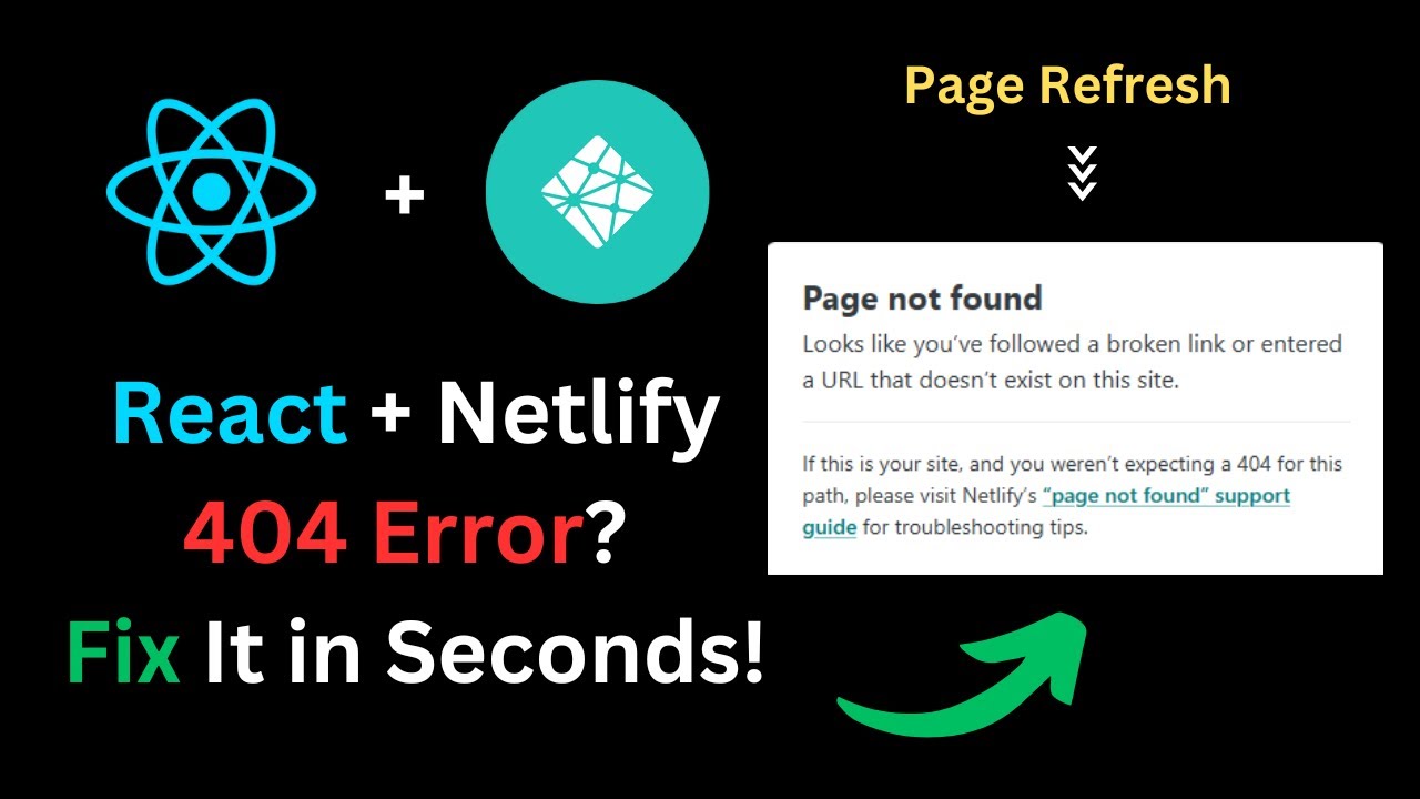 Fix Page Not Found Error on React Website Hosted on Netlify | Access Authority