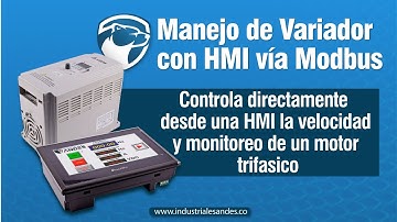 Tutorial Manejo Variador con HMI vía Modbus
