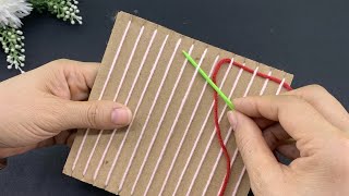 DIY Craft: Making Coasters From Cardboard And Excess wool / Wool Coasters