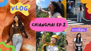 Vlog Chiangmai Ep.2 🎡💗 ตะลุยเครื่องเล่น คาเฟ่hopping ที่พักสวยมาก 😻 | Thenene