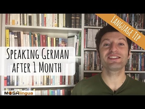 Speaking German after a month (studying just 10 minutes per day)