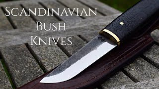 Knifemaking & Leatherwork  Forging 4 Scandinavian Bushcraft Knives. (Available)