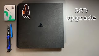 Installing a new hard drive in a PS4 Slim