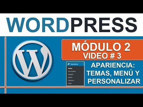 Personalizar temas y menú en Wordpress