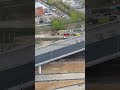 Юго-Восточная хорда. Строительные работы по возведению эстакады рядом с платформой Покровское. МСД.