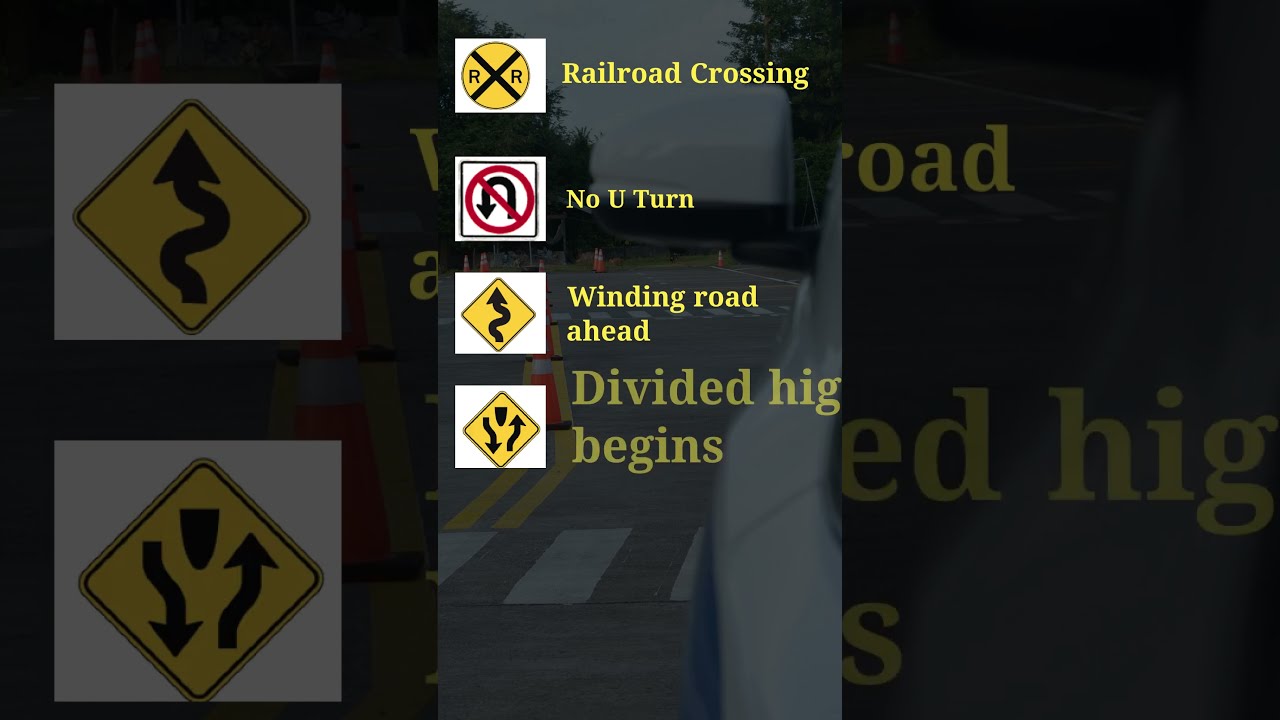 DMV Permit Test Road Signs Dmvpermittest Dmvwrittentest Roadsigns Drivingtest