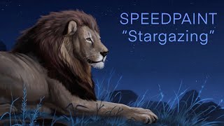 Star-Gazing Lion • Krita Speedpaint by Noctualis 1,392 views 4 years ago 4 minutes, 54 seconds