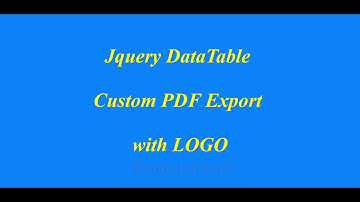 Jquery DataTable Custom PDF Export with logo