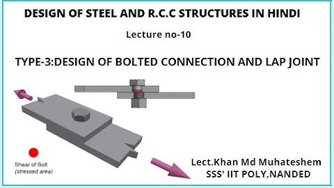 Design of steel and R.C.C structures in hindi chp-2 lecture-10