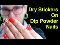 Watch Me Work, How To Apply Decals To Dip Powder Nails. ENG
