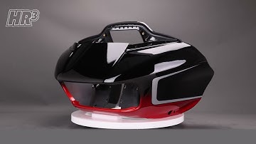 HR3 Sunset Orange / Sunset Black Fade Outer Shark Fairing & Inner Fairing Set