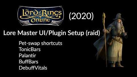 LOTRO plugin setup: Lore-Master (yellow/raid)