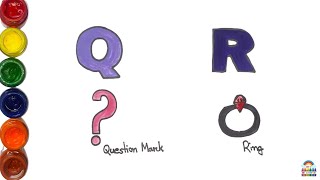 Alphabet Learning Q & R | Question Mark & Ring Drawing | Little Art Adventure