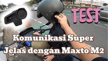Review Kejernihan Suara Intercom Maxto M2 - motovlog