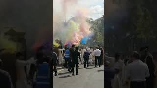 Wedding Entrancecoloured Smokedrumsdhol