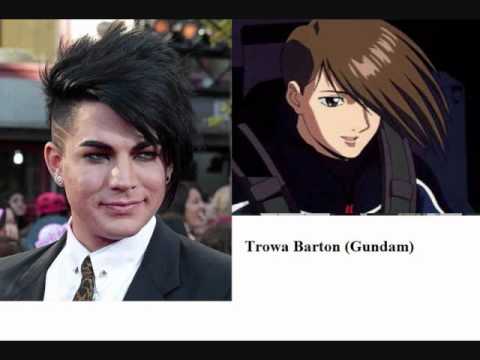 Adam Lambert - Japanese anime character look alike (mainly 