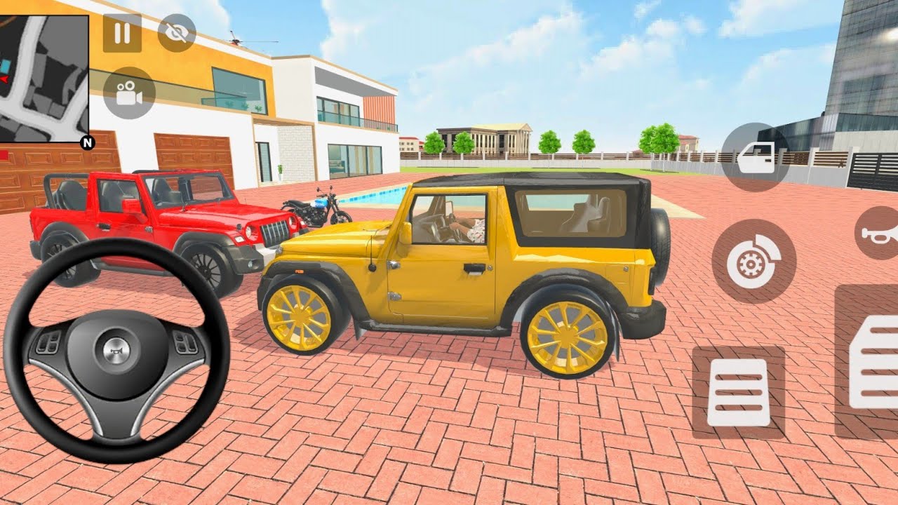 🤩 Indian Thift Auto Simulator Indian Showroom Purchase Modified New Golden Thar and Bike Game 😘