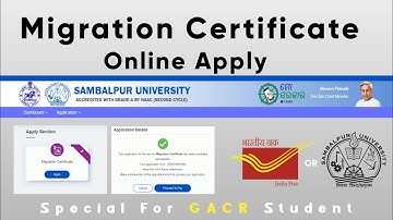 Migration Certificate Online Apply Odisha | Gacrkl