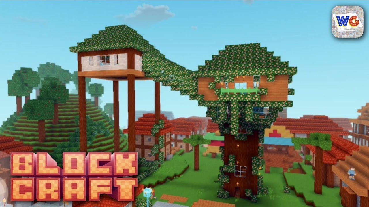 block craft 3d city building