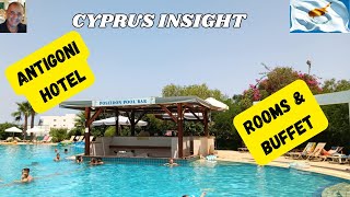 ANTIGONI HOTEL Protaras - FULL TOUR of ROOMS & BUFFET