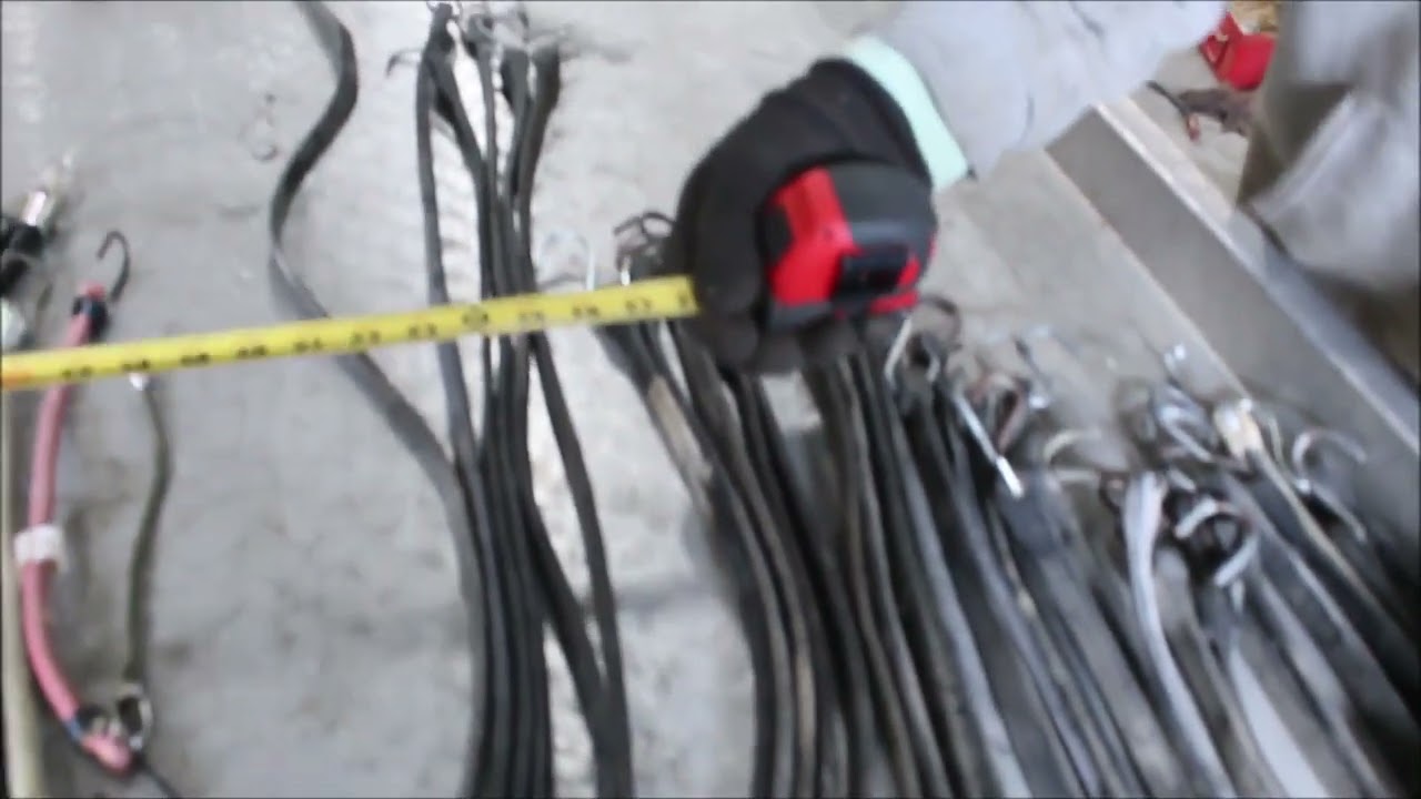 CUSTOM MADE RUBBER TARP STRAPS QTY32, BUNGEE CORDS QTY19 For Sale