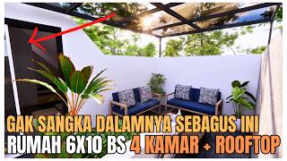 Lho, Serius? Rumah 6x10 Ini Bs ada 4 Kamar, Mezanin, dan Rooftop Rahasia!