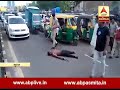 Drinker youth slipped on road in surat