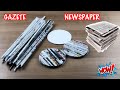 Gazete Kağıtları İle Yapılabilecek Çok Şık Geri Dönüşüm Fikri // Newspaper Craft Idea / Recycle