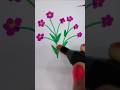 easy flower drawing #short #phool banane ka aasan tarika #markercolourdrawing #rumal pe ka phool