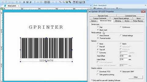 GENRATE PRN FILE FOR GPRINTER FROM LABLE SHOP SOFTWARE