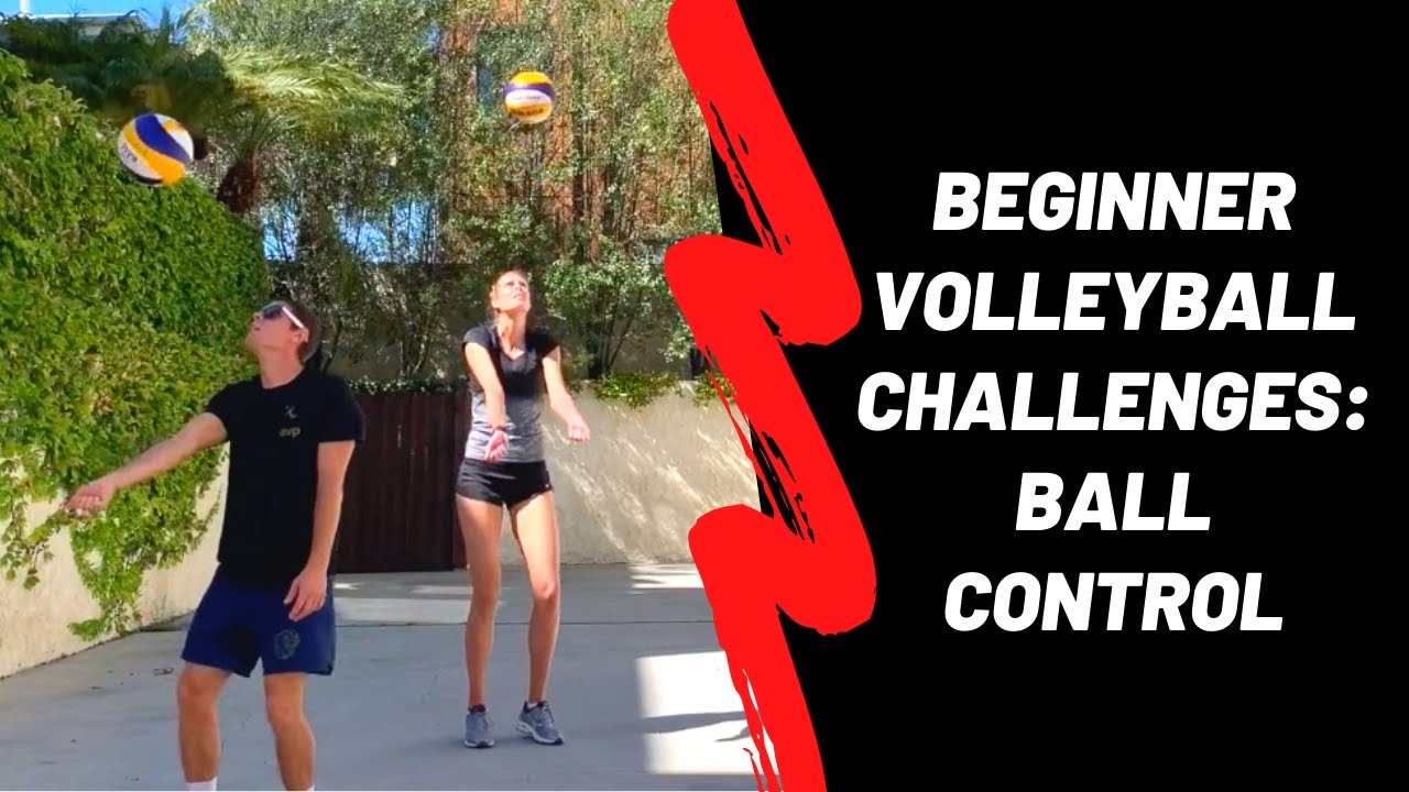 At-Home Volleyball: Beginner Ball Control Challenges - YouTube