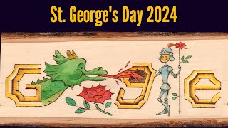 St. George's Day 2024 Google Doodle in U.K
