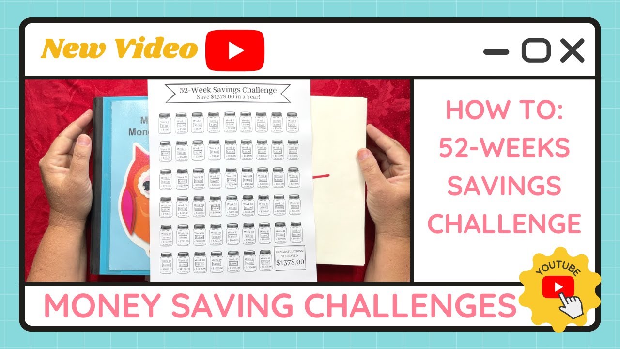 52 Week Saving Challenge,saving Log,saving Jar,savings Challenge,money  Saving Challenge,weekly Savings,52 Week Savings Challenge,savings 