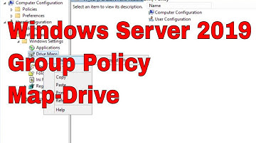 Map-Drive by Group Policy Windows Server 2019