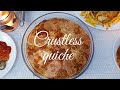 How to make crustless quiche crustless cheese and onion quiche recipe no crust