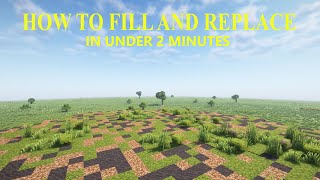 How to FILL and REPLACE using WorldEdit in Minecraft 1.21 in under 2 minutes!