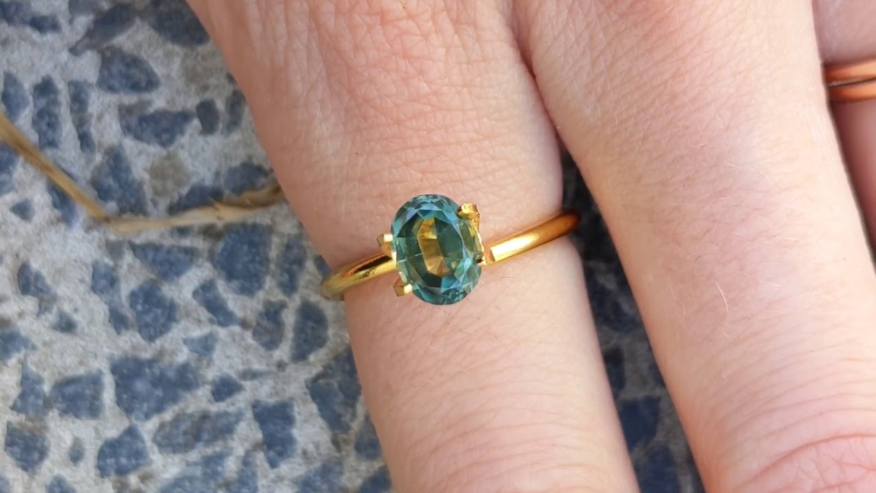 Aussie Sapphire Teal Blue Green ~1.40ct