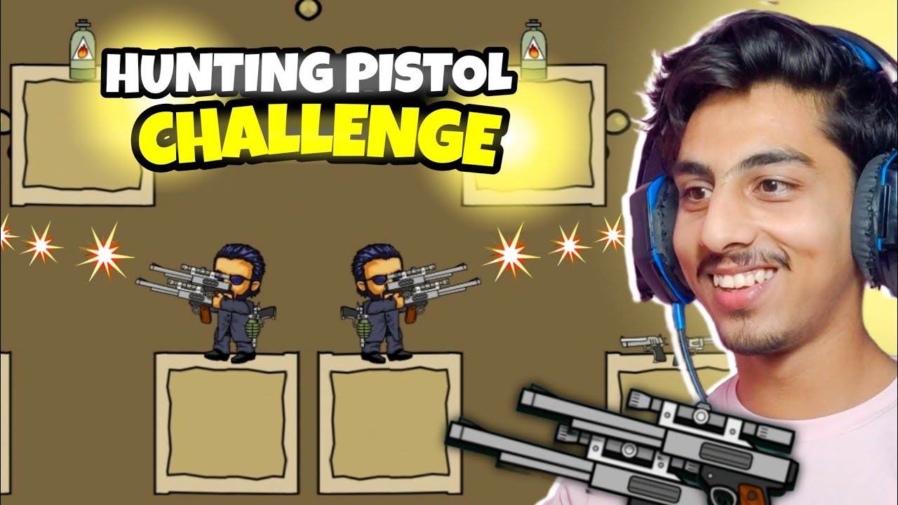 Mini Militia Hunting Pistol Challenge 😱