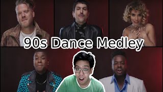 Pentatonix - 90s Dance Medley (REACTION) | Best 90s singing Accapella group