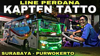 LINE PERDANA Bus Artis Jatim , Tembus Purwokerto ❗️| trip Sumber Selamat W 7198 UP “ Kapten Tatto “